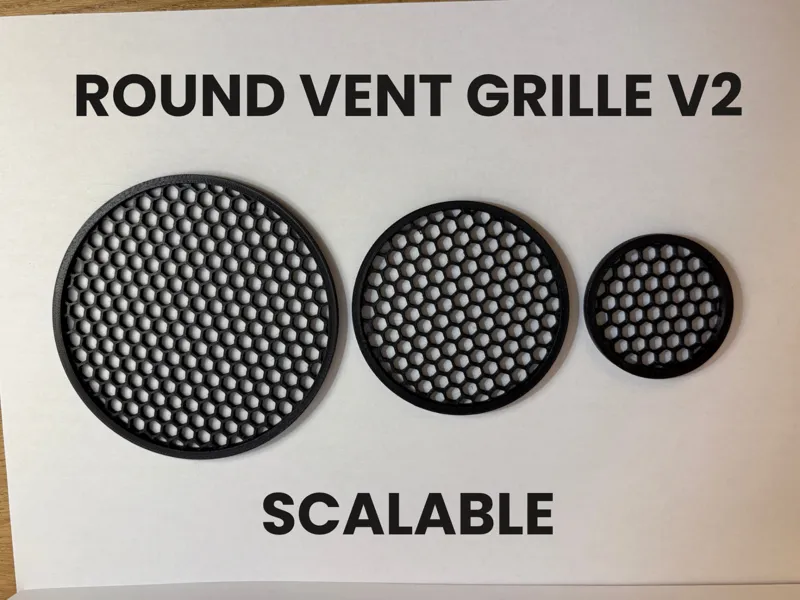 Round Hex Vent Grille - Scalable