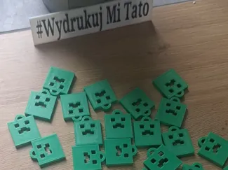 Creeper Minecraft Keychain [place for name]