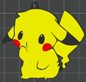 Pikachu cute keychain
