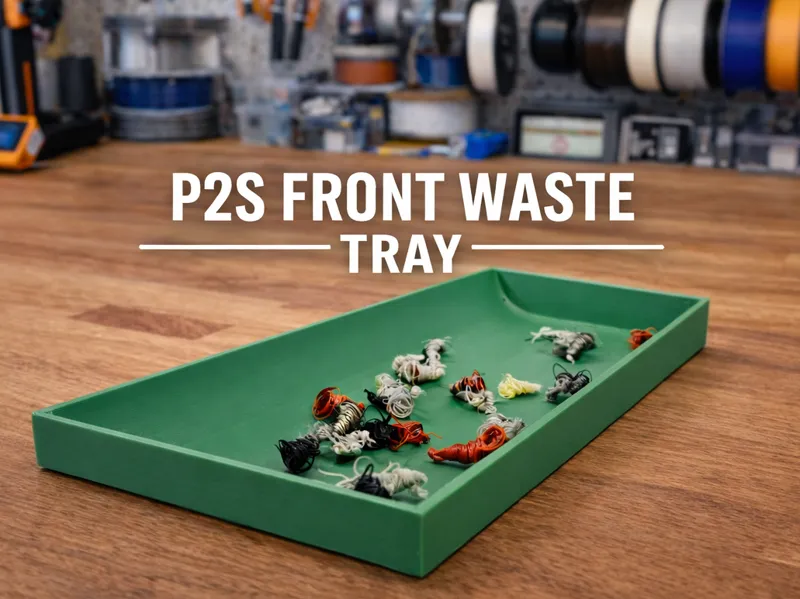 P2S Printer Door Waste Tray