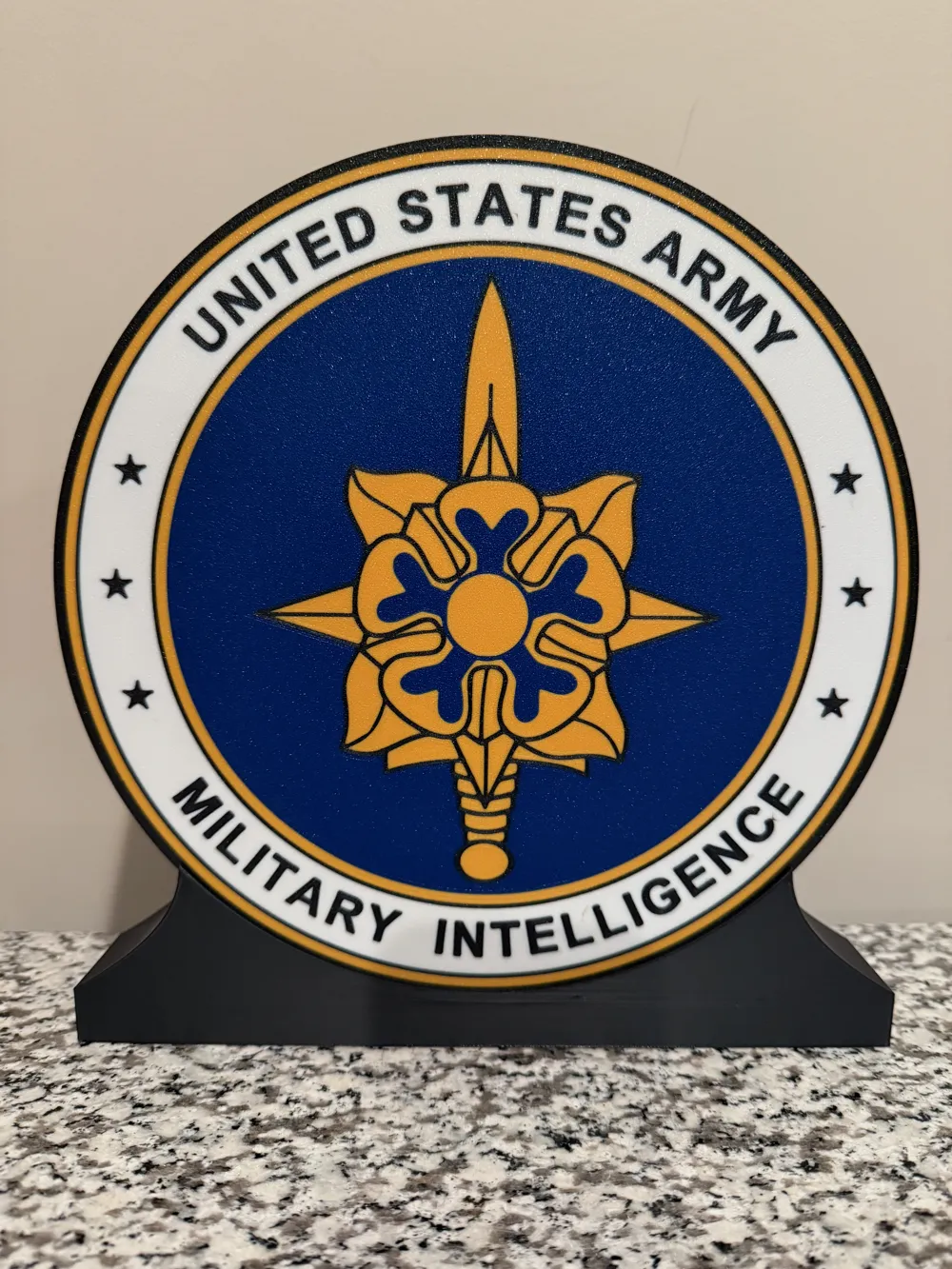 Army Intelligense Ribbon U.S. Army Military Intelligence Lighbox by Jeff MakerWorld: Download ...