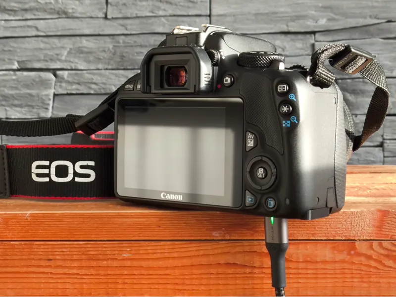 Canon EOS 100D USB-C dummy battery with cover
