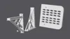 Wall mount set approx 18x18cm without border