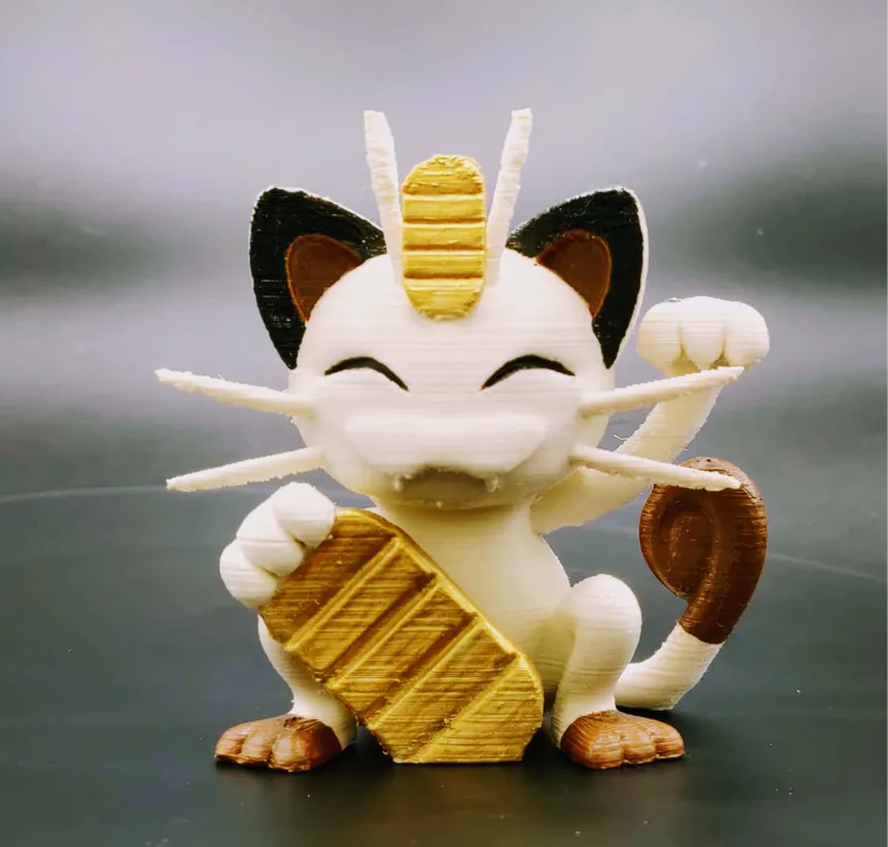 Pokemon Meowth Lucky Cat Figure