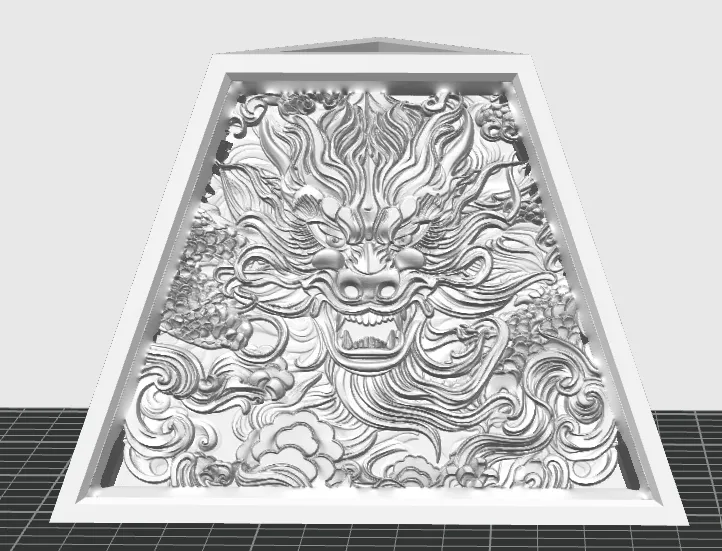 Dragon's Glow: Illuminating the Shadows with Translucent Majesty