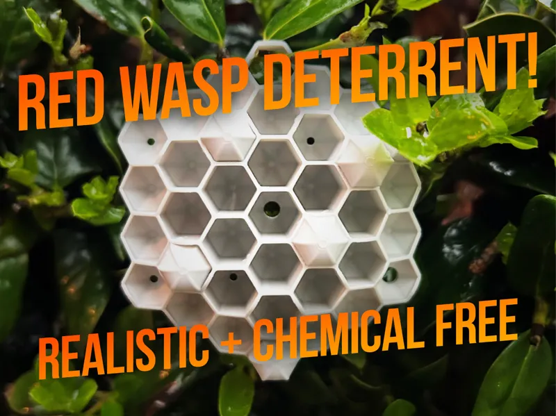 Realistic RED WASP Deterrent
