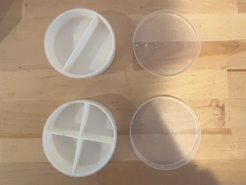 Electrical Tape Plastic Clam Shell Dividers