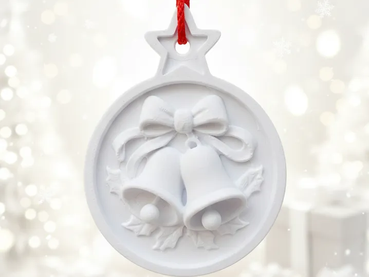 Medaglione Campane Festive – Ornamento Natalizio