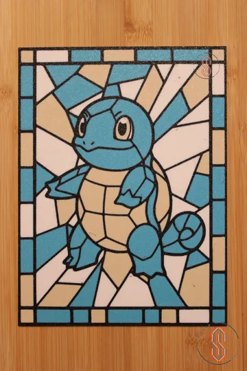 Marco decorativo: Stained Glass - Squirtle — vista de referencia 3