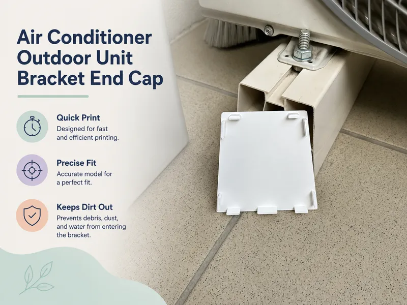 Air Conditioner Outdoor Unit Bracket End Cap