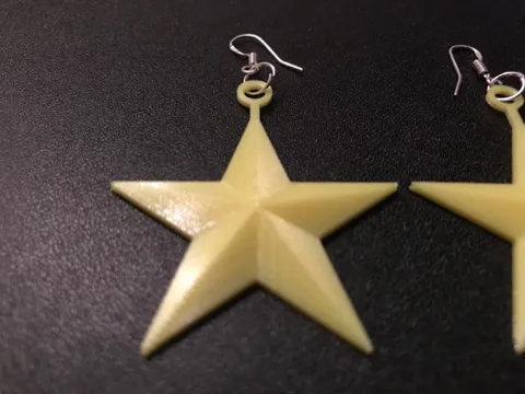 Christmas Star Earrings view 3