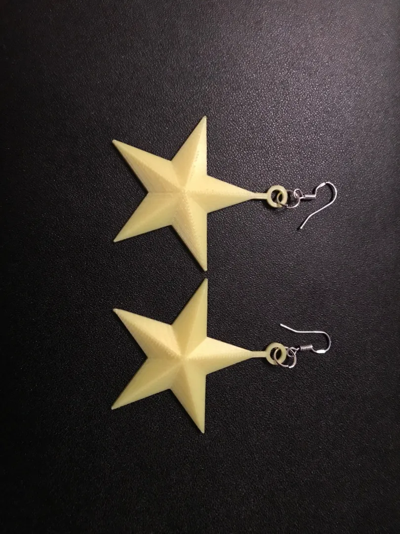 Christmas Star Earrings view 2