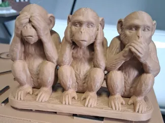 See No Evil, Hear No Evil, Speak No Evil Monkeys
