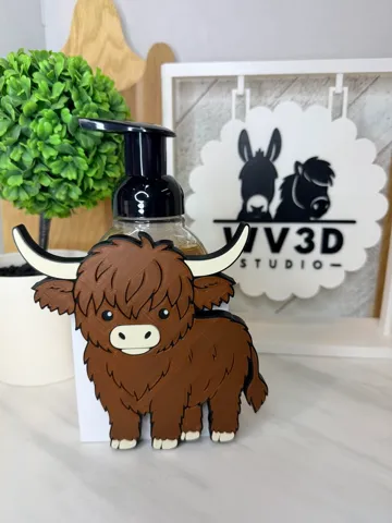 Tapa o cubierta: Interchangeable Cover - Cute Highland Cow — vista de referencia 2