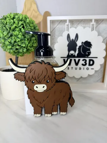 Tapa o cubierta: Interchangeable Cover - Cute Highland Cow — vista de referencia 3