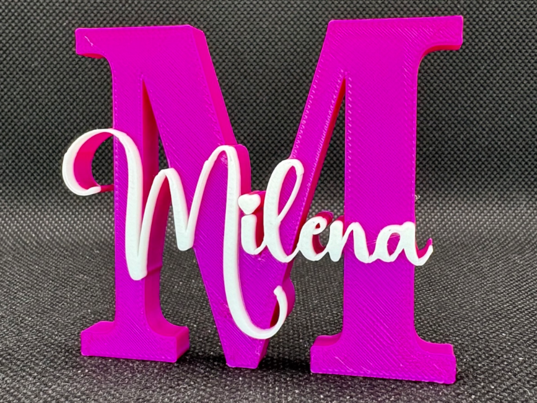 MILENA name ornament sign nametag
