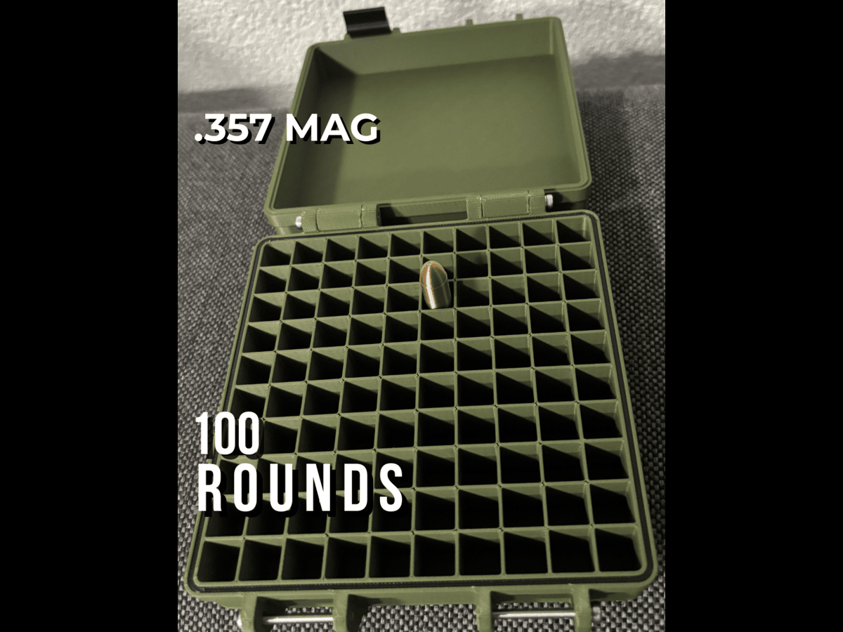 .357 Magnum Ammo Box – 100 Round Case