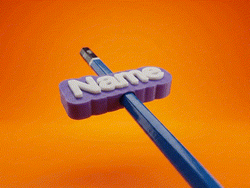 Universal Name Topper for Pencils [Generator]