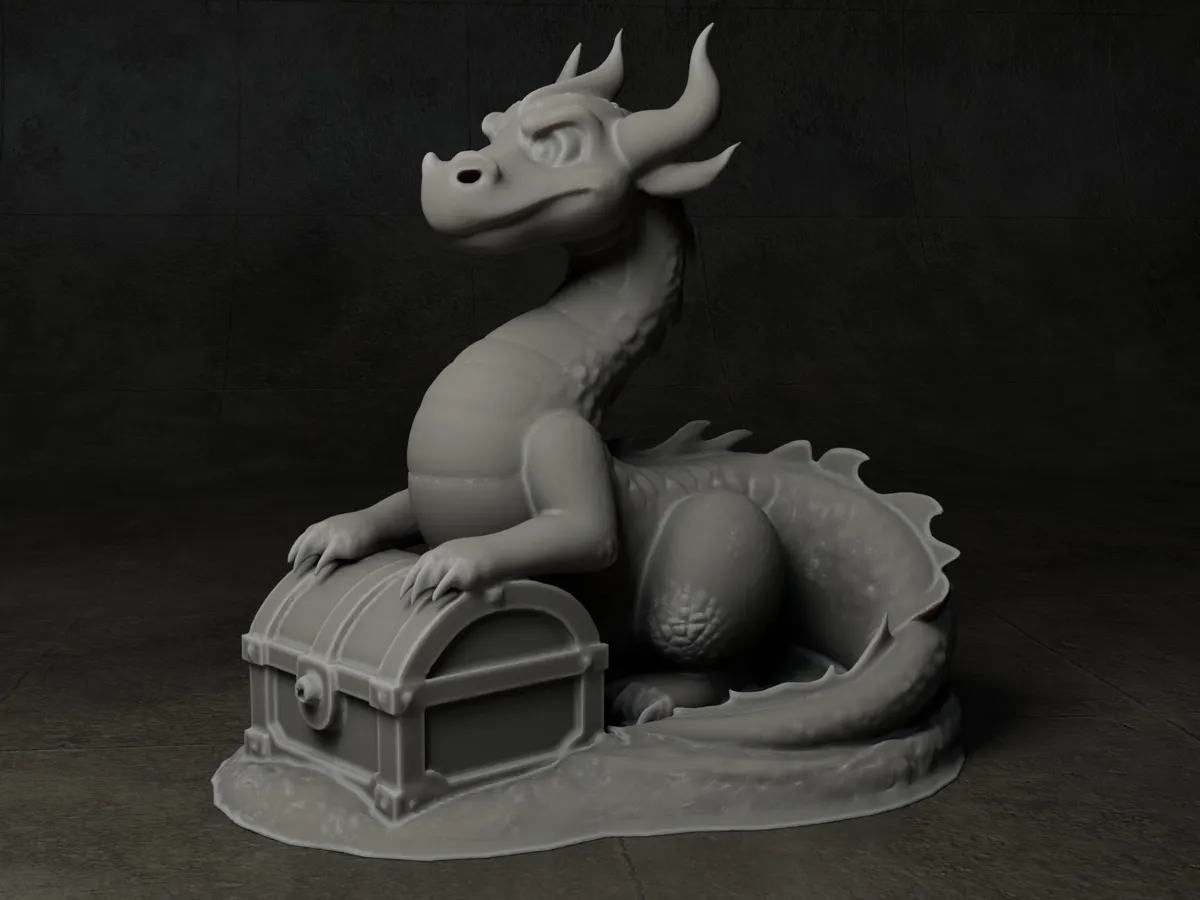 Dragon gardien de coffre