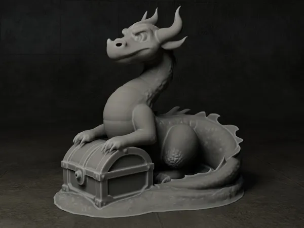 Dragon gardien de coffre