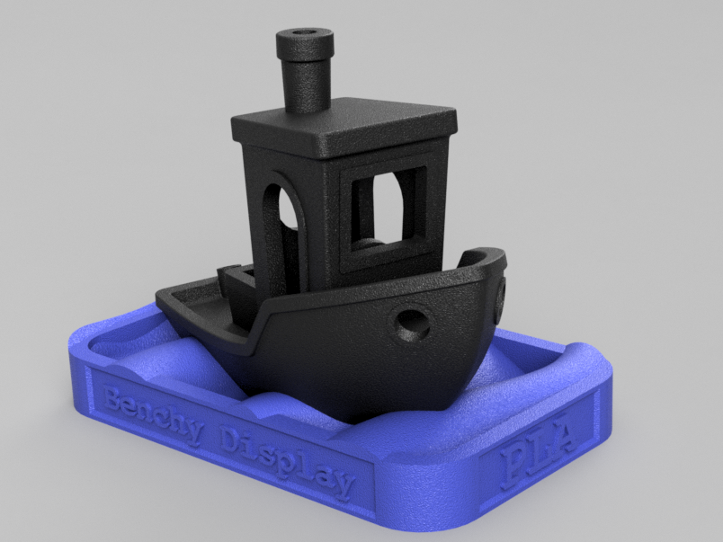 Benchy zum Beschriften mit Sockel