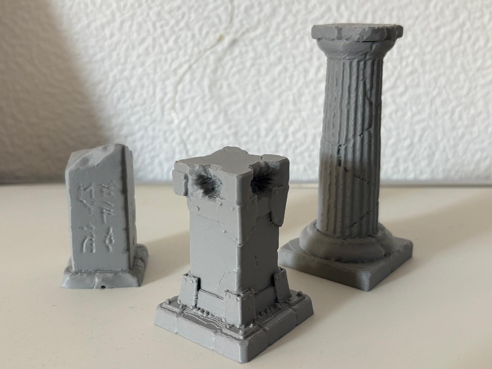 Taktische Säulen Ruinen für Tabletop Wargaming