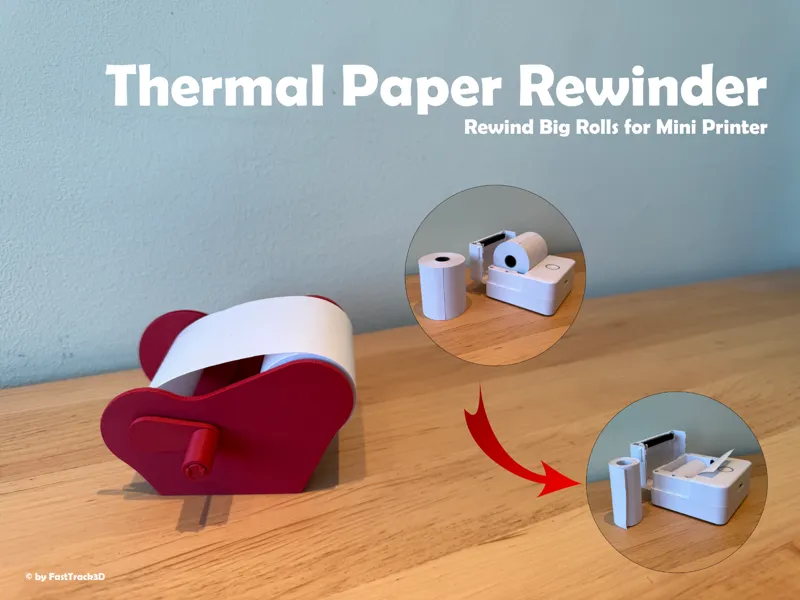 Thermal Paper Rewinder (57mm Rolls)