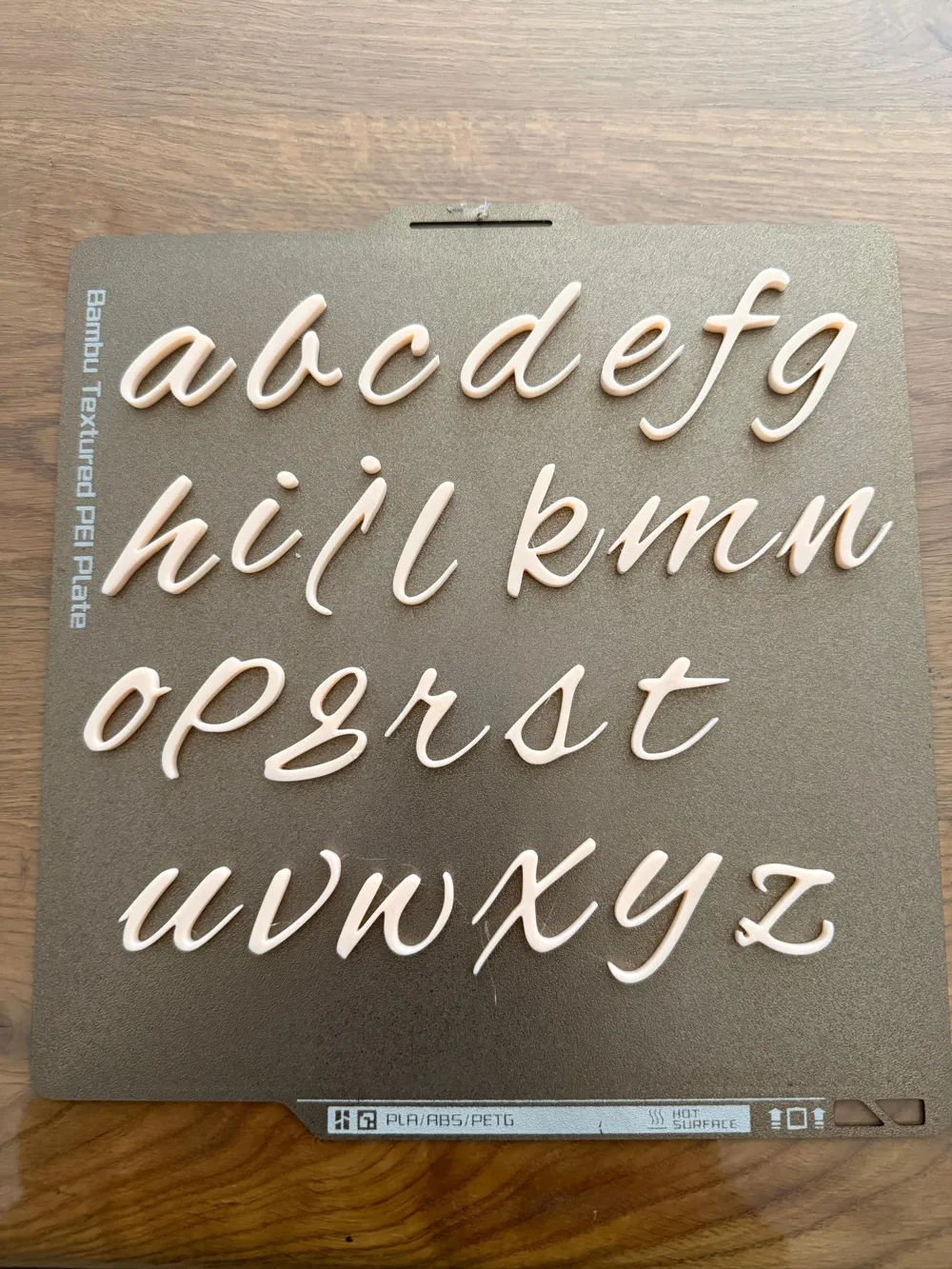 Letters A B C Cursive Lowercase Script - Free 3D Print Model - MakerWorld