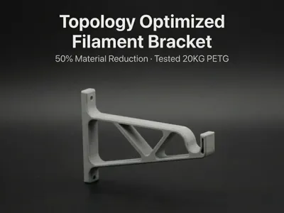 Topology Optimized Filament Rack 50% Less Material