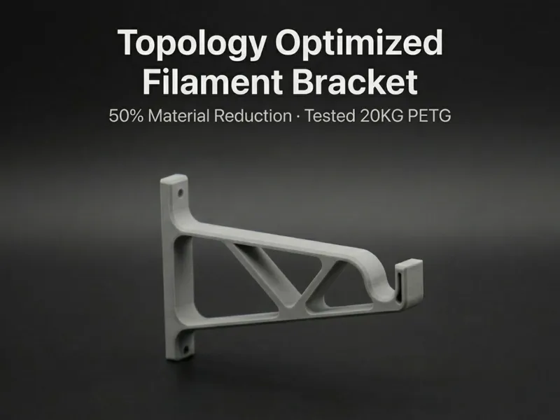 Topology Optimized Filament Rack 50% Less Material