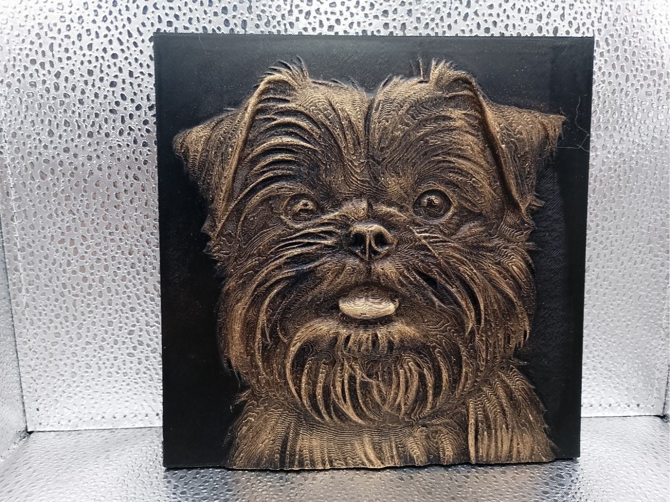 Affenpinscher Relief Artwork