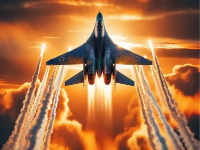 Jet Sunset Missiles Hueforge