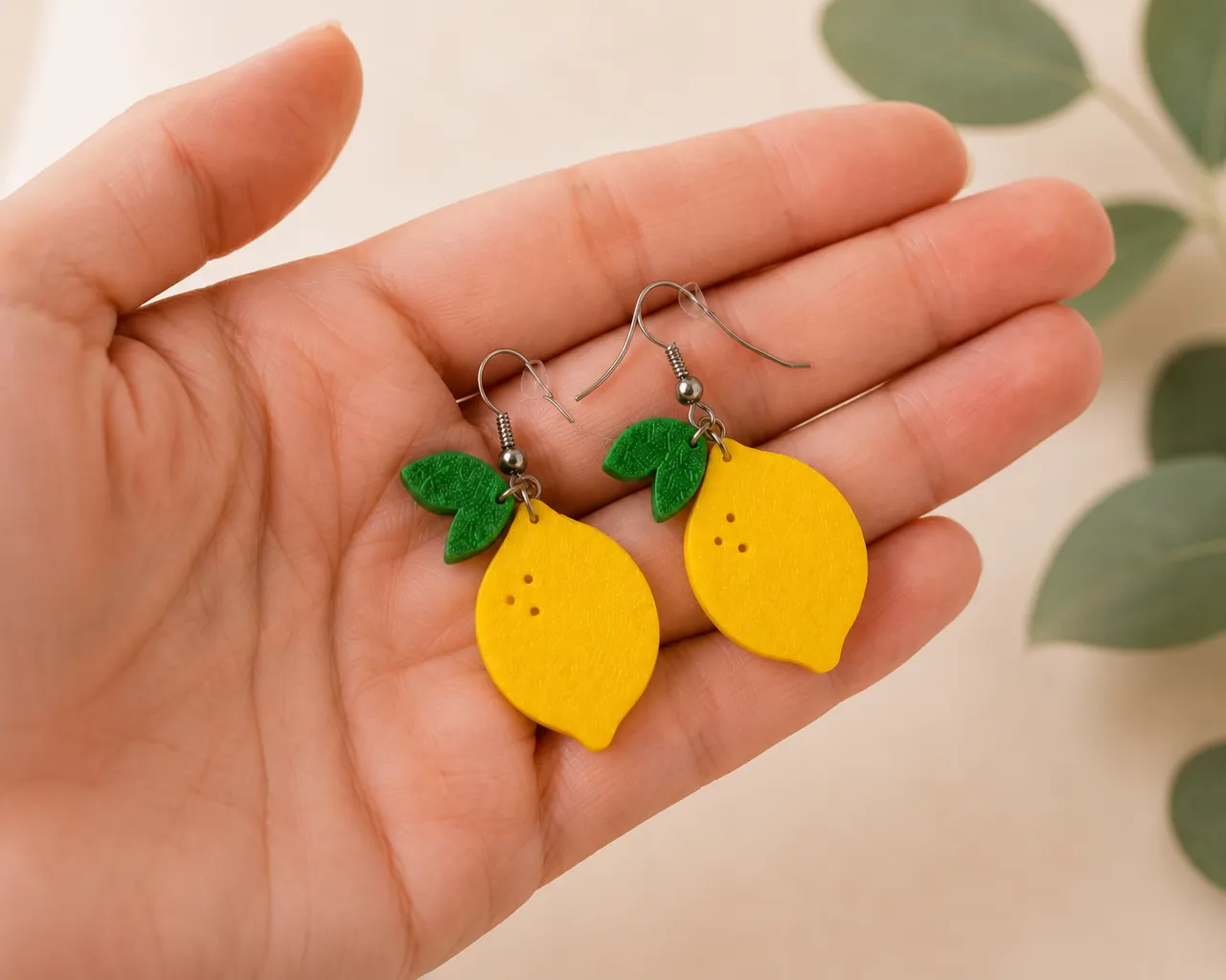 Lemon Earrings view 3
