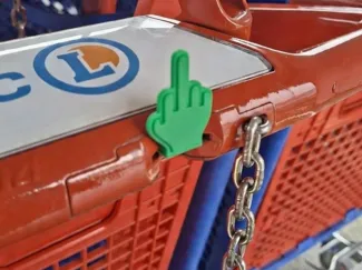 Cart Keeper-Respectful finger