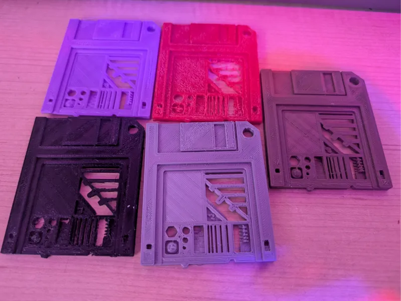 Floppy Disk Swatches With Filament Test
