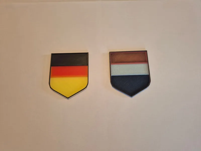 Europäische Länder 3Streifen vertikal