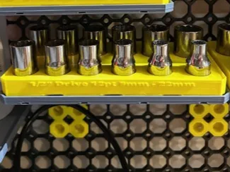 1/2" Drive 12pt Metrix 9mm - 22mm Multibin Insert