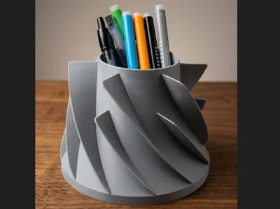 Pen holder centrifugal compressor impeller