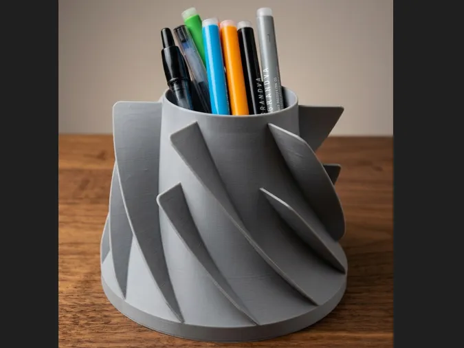 Pen holder centrifugal compressor impeller