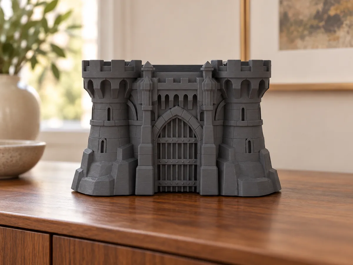 Maceta de Puerta de Castillo Medieval | Jarrón de Fortaleza - Modelo de ...