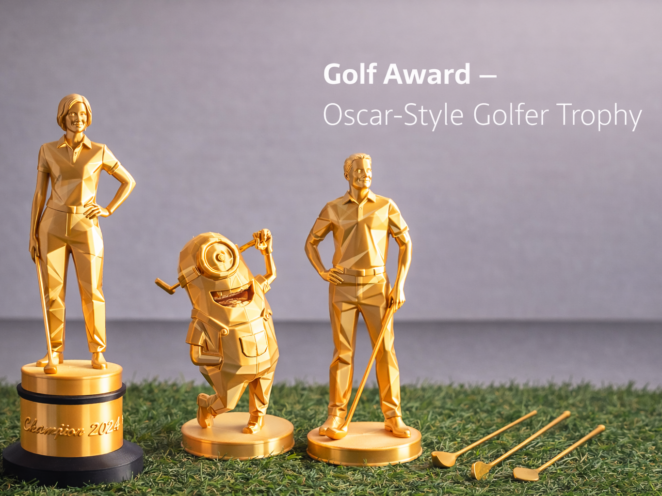 Golf Award – Oscar-Style Golfer Trophy