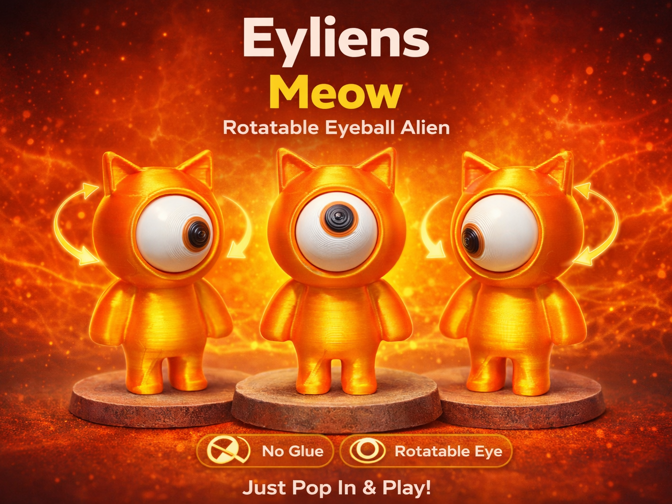 Eylien - Meow Rotating Eyeball Cat Alien