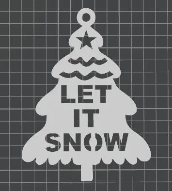 Let it snow - Christmas tree decoration
