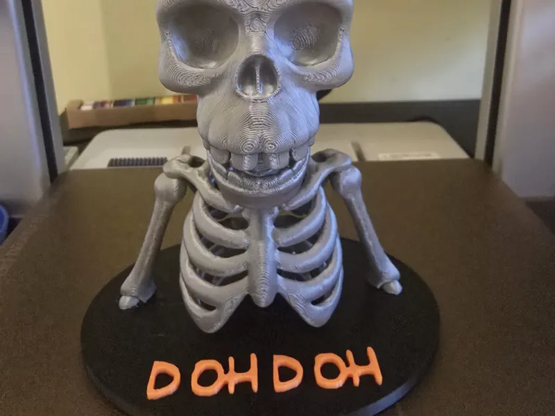 d'oh skeleton