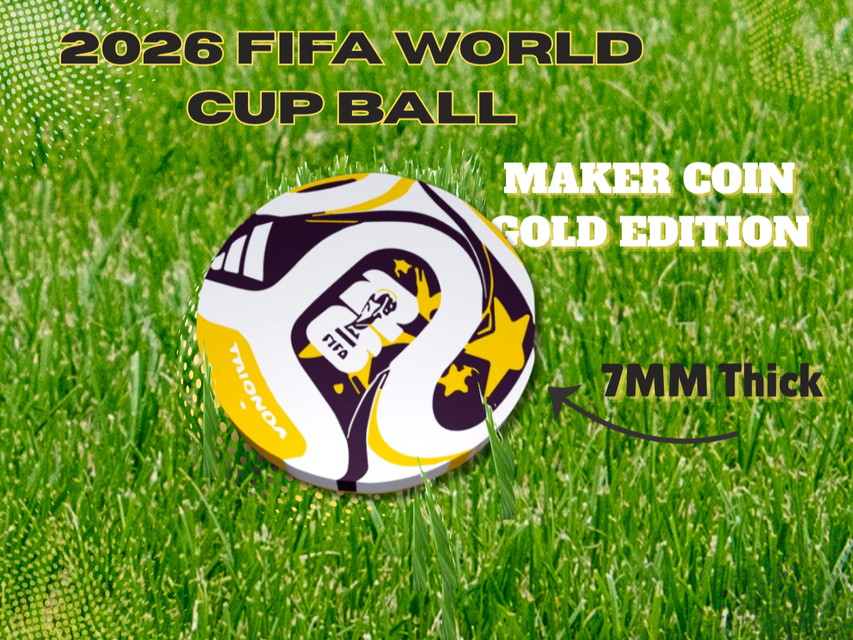 2026 World Cup Official Ball Coin (Gold Edition)
