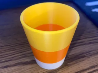 Candy Corn Shot Glass