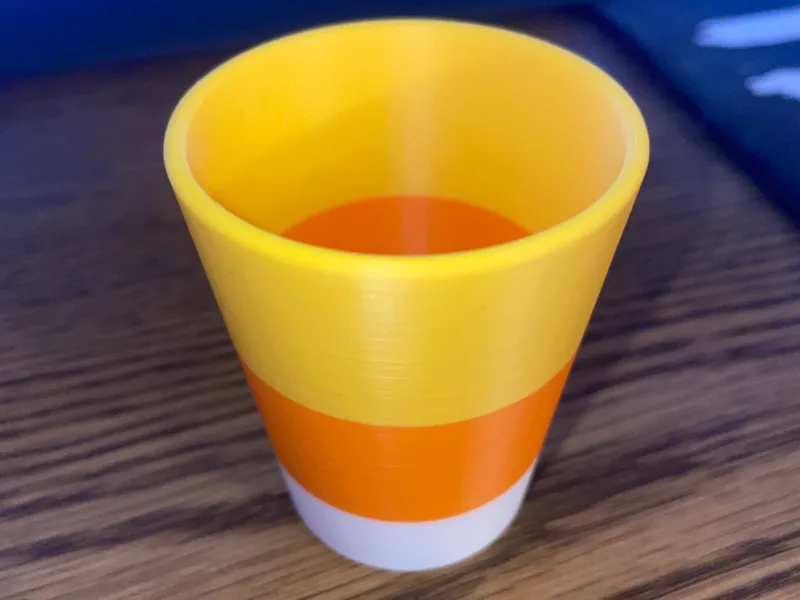 Candy Corn Shot Glass