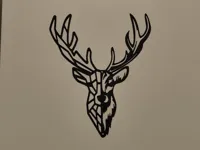 Renne low poly - déco murale — photo 2