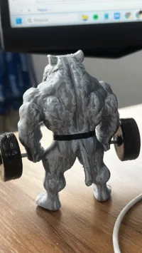 Figurine 3D tigre musclé haltérophile — photo 6