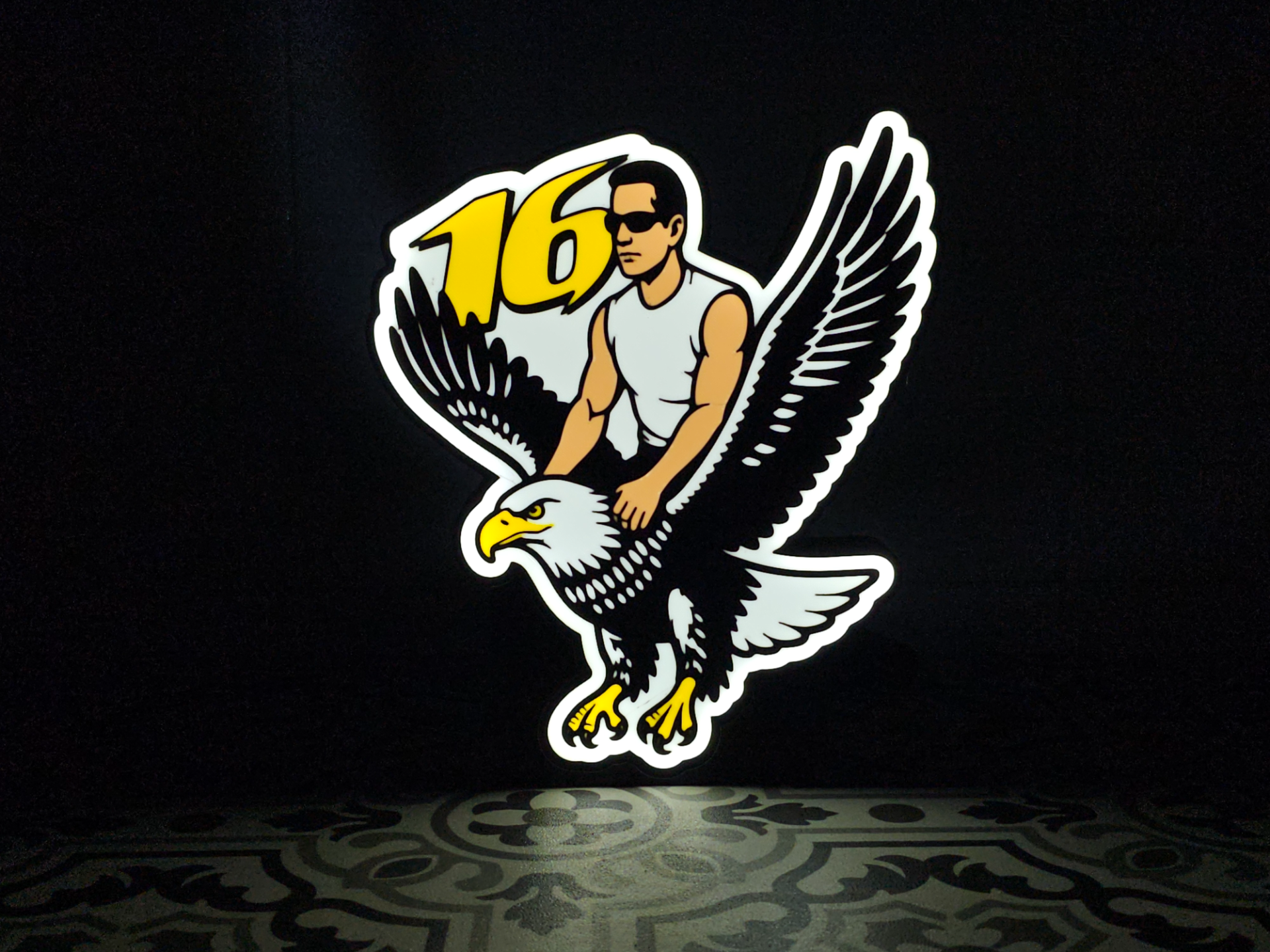 Greg Biffle on an Eagle LED Lightbox Sign